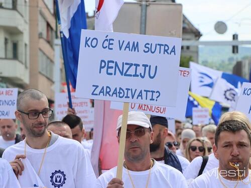 Foto: Protest sindikata metalaca, dva zahtjeva vlastima
