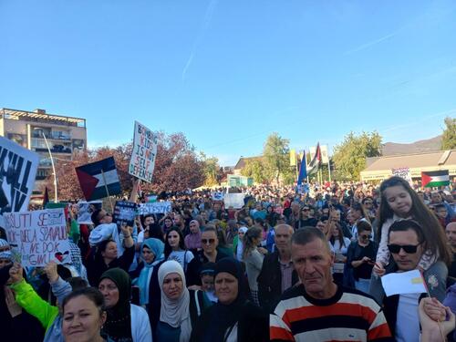 Skup podrške Palestini u Zenici, obratio se Isak