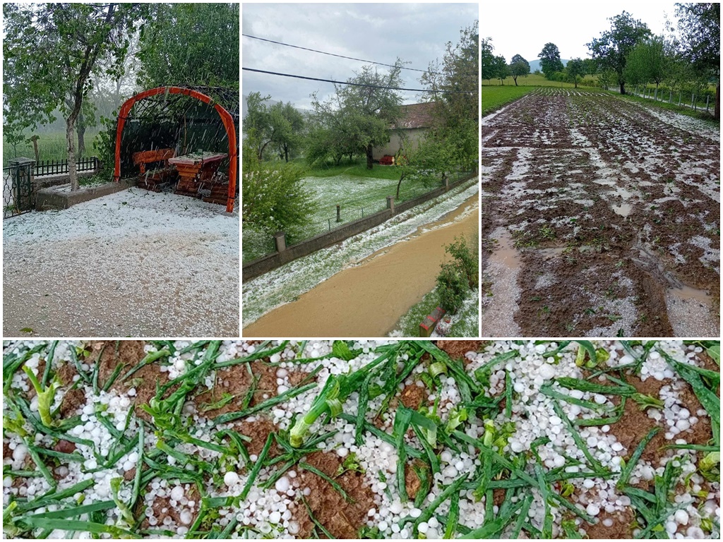 Foto: Snažno nevrijeme u pogodilo dijelove BiH