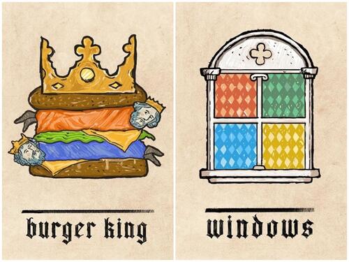 FOTO / Umjetnik oduševio originalnošću: Kako bi svjetski brendovi izgledali u srednjem vijeku?