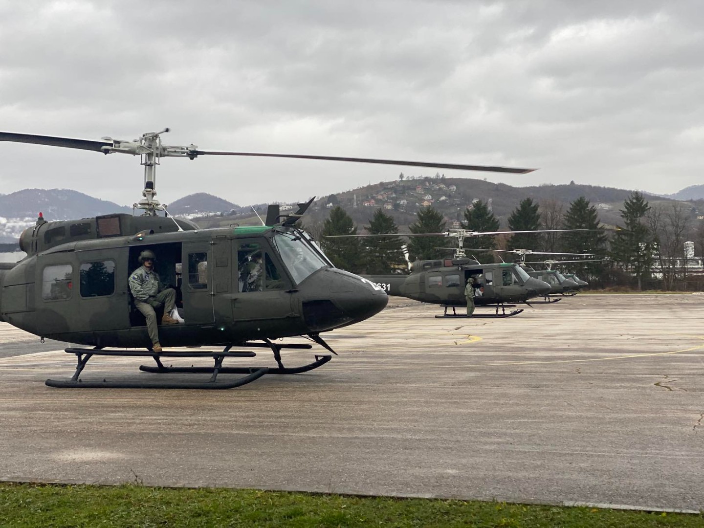 Foto/Video: Probni letovi novih helikoptera OS BiH 