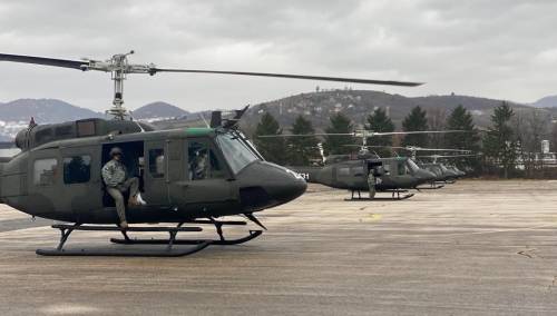 Foto/Video: Probni letovi novih helikoptera OS BiH