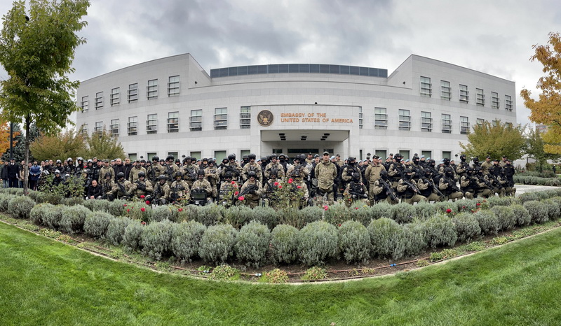 Foto / Vježba u Ambasadi SAD: Za slučaj stvarnog scenarija