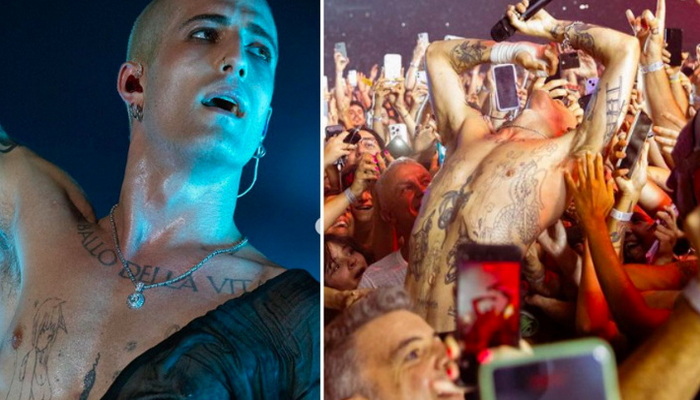 Frontmen Maneskina zgrozio javnost, dirao spolni organ i pljuvao u publiku