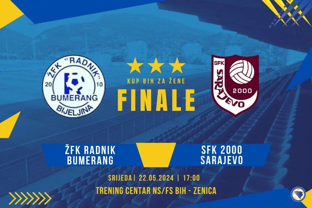 Fudbalerke Radnik Bumeranga i SFK 2000 Sarajevo sutra igraju za trofej u Kupu BiH