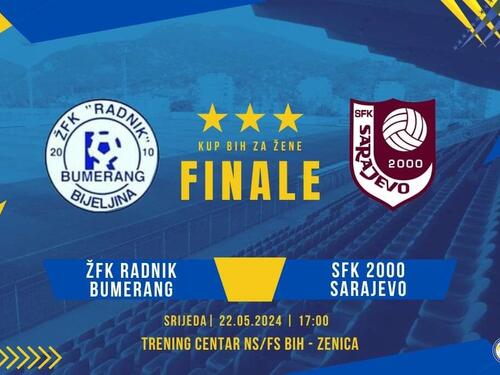 Fudbalerke Radnik Bumeranga i SFK 2000 Sarajevo sutra igraju za trofej u Kupu BiH