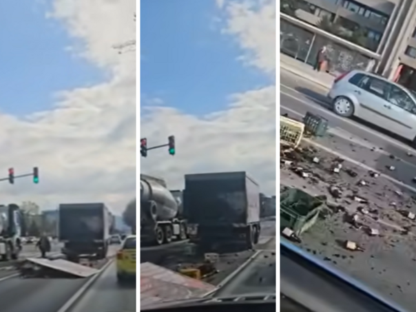 Gajbe piva ispale iz kamiona i obustavile saobraćaj u Sarajevu
