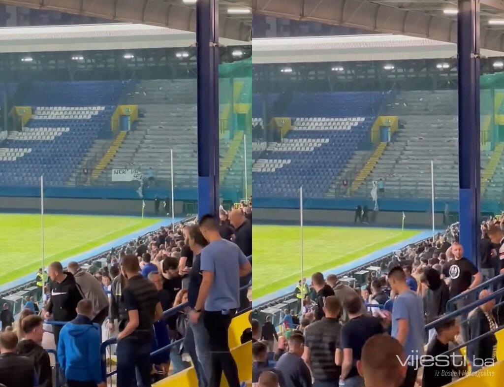 Galić skinuo transparent Hordi zla: 'Neka vas se plaši Seria B'