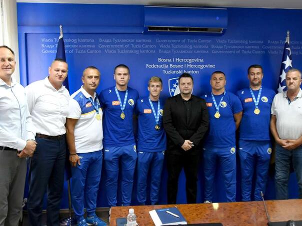 Gazdić primio rukometaše U-18 reprezentacije BiH
