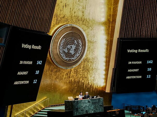 Generalna skupština UN-a usvojila Rezoluciju o državi Palestini bez Hamasa