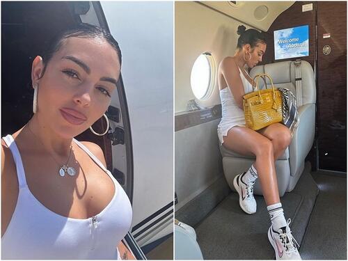 Georgina pokazala kako izgleda privatni avion kojim putuje s Cristianom Ronaldom