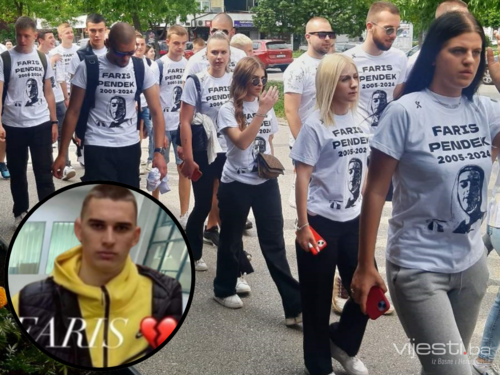 Gimnazijalci u počasnoj šetnji sjećanja na ubijenog druga Farisa