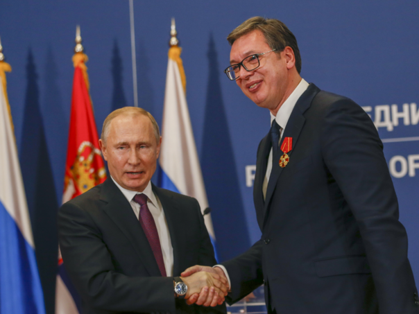 Kremlj: Putin i Vučić razgovarali o oružju za Ukrajinu