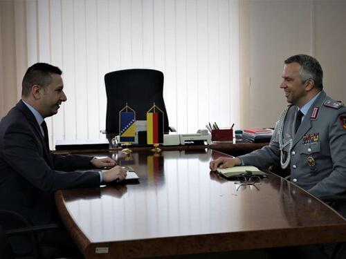 Goganović s vojnim atašeom SR Nјemačke o projektima podrške OSBiH