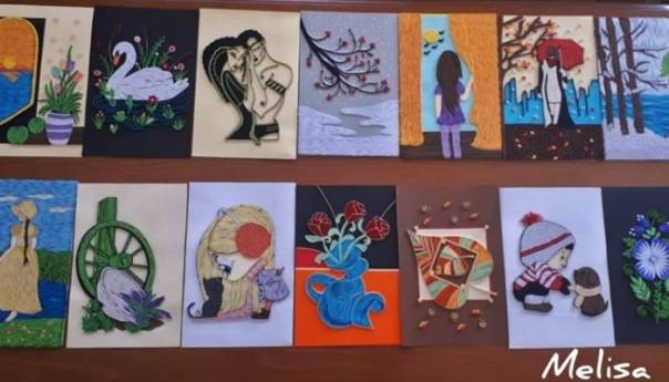 Goraždanka Melisa Hasanspahić izrađuje neobične slike u quiling tehnici