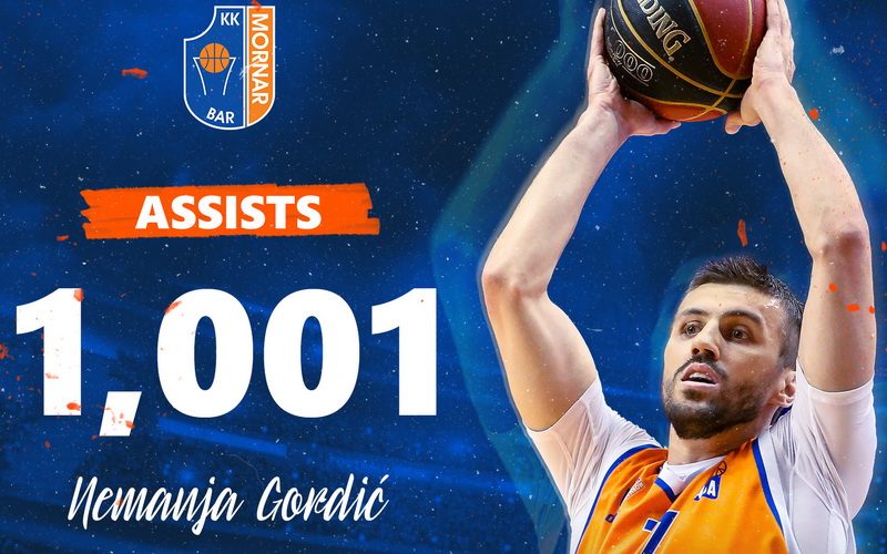 Gordić ispisao historiju, 1.001 asistencija
