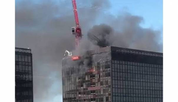 Gori toranj Svjetskog trgovinskog centra u Briselu