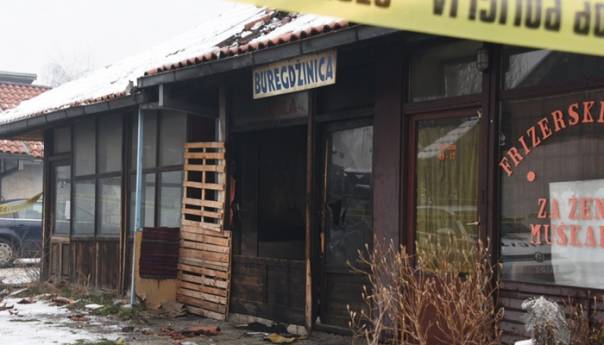 Gorio poslovni prostor kod pijace "Heco" u Sarajevu