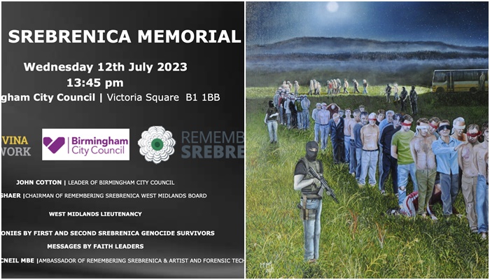 Grad Birmingham će nizom aktivnosti odati počast žrtvama genocida u Srebrenici