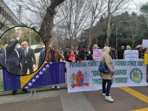 Građani pozdravili Dodika sa 'fašisto', on odgovorio sa tri prsta