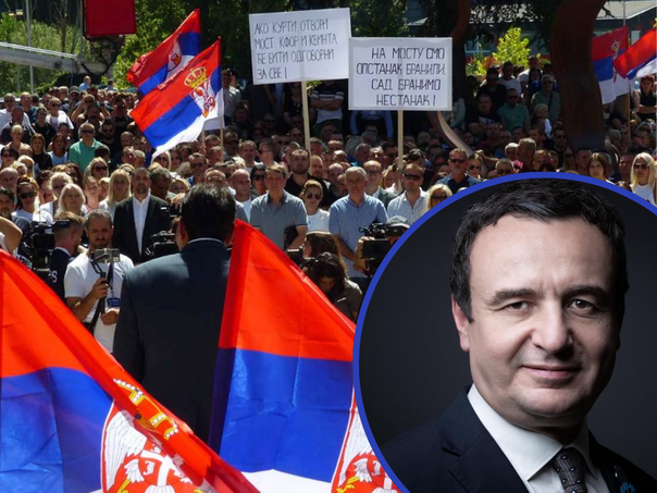 Građani Sjeverne Mitrovice protestvovali zbog najava otvaranja mosta na Ibru