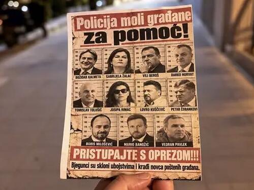 Građani Splita oblijepili plakate političara povezanih s aferama