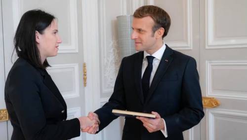 Gradonačelnica Sarajeva sa Macronom