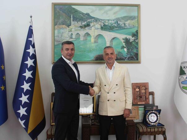 Gradonačelnik Ćatić i biznismen Luka Rajić dogovarali buduće investicije u Konjicu