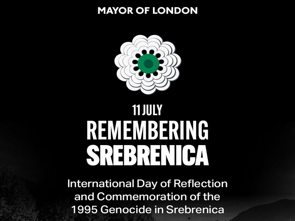 Gradonačelnik Londona: Sjećamo se ubijenih u Srebrenici, ubijani su zbog etničke pripadnosti i vjere