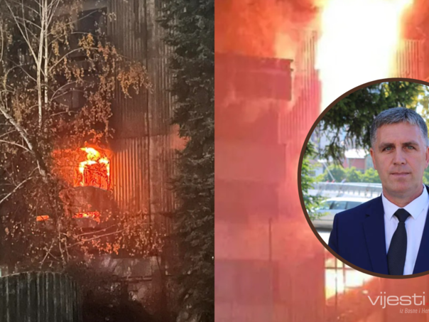 Gradonačelnik Zavidovića: Večerašnji požar u hotelu Kristal je namjerno podmetnut