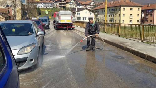 Gradski štab CZ Goražde naložio dezinfekciju javnih površina i objekata