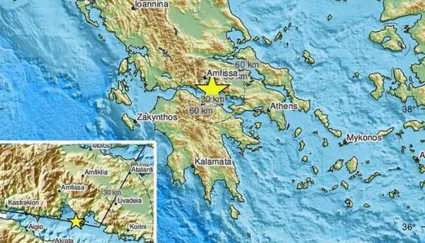Grčka: Zemljotres jačine 5,1 stepen pogodio Korintski zaljev
