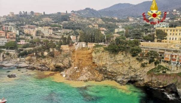 Groblje u Italiji otklizalo u more