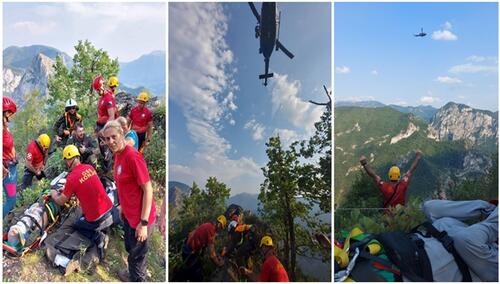 GSS FBiH spasila povrijeđenog iz rejona Rakitnice, helikopterom ide ka KCUS-u