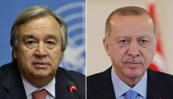 Gutereš zahvalio Erdoanu na naporima u posredovanju između Rusije i Ukrajine