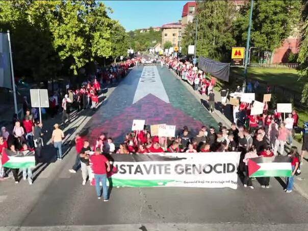 Hadžići u znaku solidarnosti: Održana protestna šetnja "Glas za Palestinu"