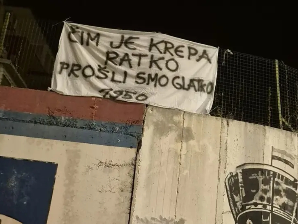 Hajdukovi navijači slave: "Čim je krepa Ratko, prošli smo glatko"