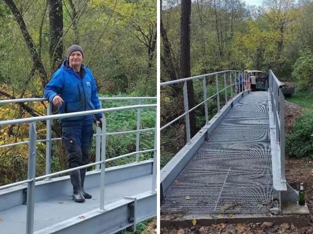 Hajro svojim rukama napravio most na Sapni