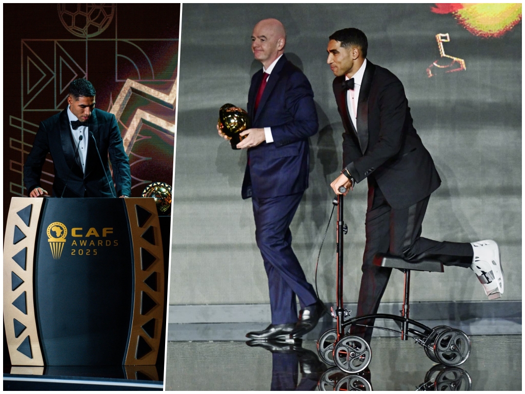 Hakimi proglašen Afričkim fudbalerom godine, pogledajte na čemu je došao po nagradu