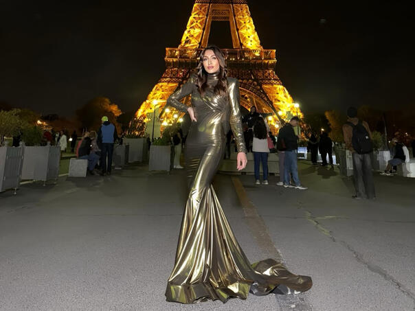 Hana Hadžiavdagić u zlatu koje pleše sa svjetlima Pariza