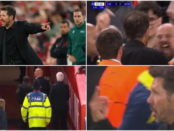 Haos na Anfieldu: Simeone se sukobio s navijačima Liverpoola