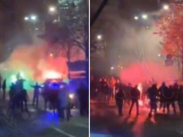 Haos u Beogradu: Navijači Zvezde napali goste iz Nizozemske