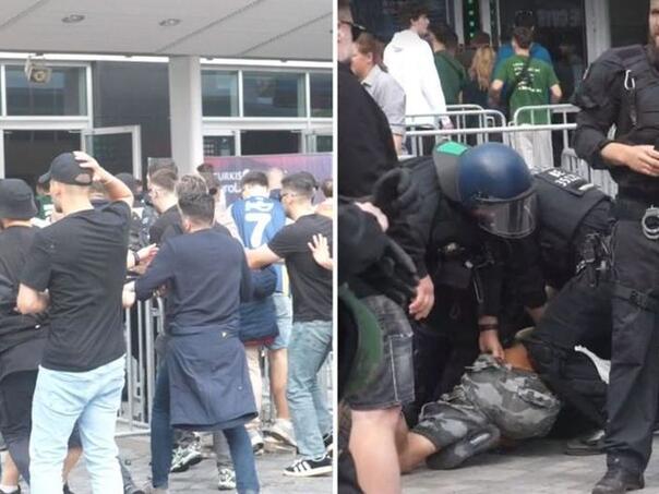 Haos u Berlinu: Velika tuča navijača turskog i grčkog kluba