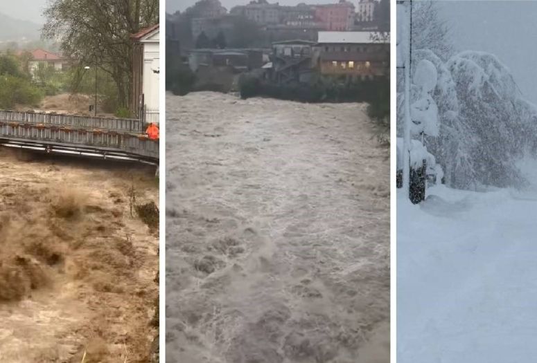 Haos u Italiji i Švicarskoj: Bujice u gradovima, mećava na Alpama