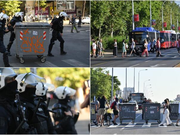 Haos u Srbiji: Blokade i hapšenja, napeto u Beogradu