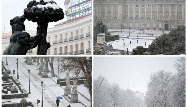 Haos zbog snijega u Španiji, na terenu i vojska