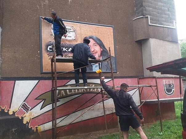 Haris Burina dobio mural u Zenici i to u svojoj mahali