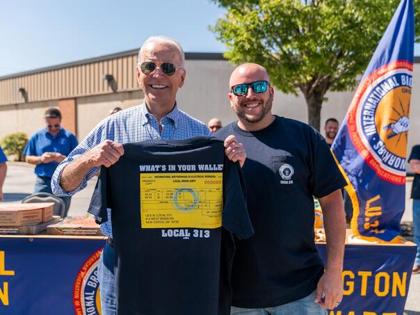 Harris i Biden obišli sindikate radnika iz sektora metalurgije