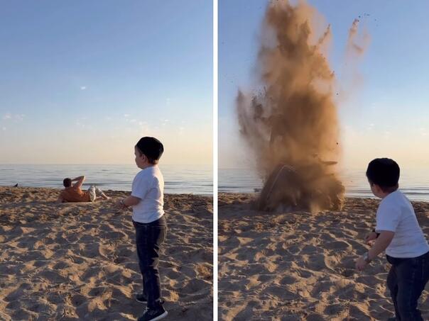 Hasbulla 'digao u zrak' prijatelja na plaži