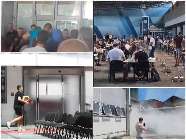 Haos u Novom Sadu zbog izbora, sukob pristalica vlasti i opozicije